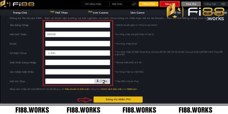 Những điều cần chú ý khi đăng ký fi88